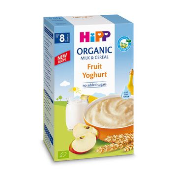 Hipp пребиотик инстантна каша плодове с йогурт 8М+ 250 гр