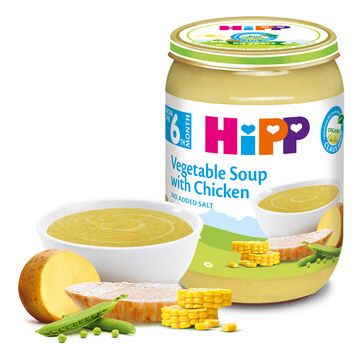 Hipp Био зеленчукова крем супа с пиле 6М+ 190 гр
