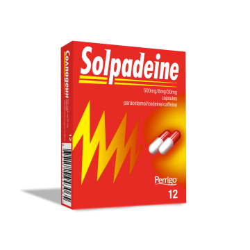 Solpadeine При висока температура и болка x12 капсули Perrigo