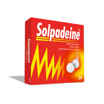 Solpadeine При висока температура и болка x24 ефервесцентни таблетки Perrigo