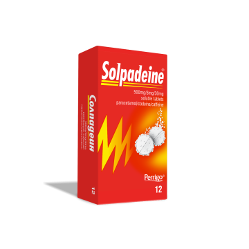 Solpadeine При висока температура и болка x12 ефервесцентни таблетки Perrigo