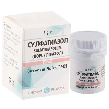 Сулфатиазол Норсулфазол 5 гр Chemax Pharma