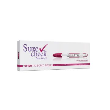 SureCheck Streamer Тест за бременност писалка точен по всяко време х1 бр