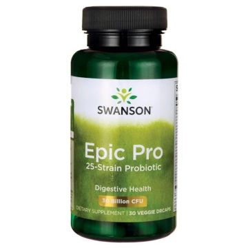 Swanson Epic Pro 25-Strain Probiotic Епик Про 25-щамов пробиотик х 30 капсули 