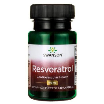 Swanson Resveratrol Ресвератрол 100 мг х 30 капсули