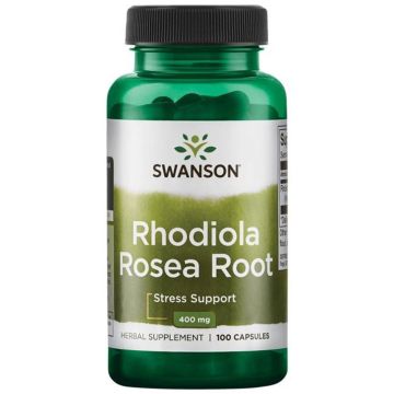 Swanson Rhodiola Rosea Root  Корен от Родиола Розеа 400 мг х 100 капсули