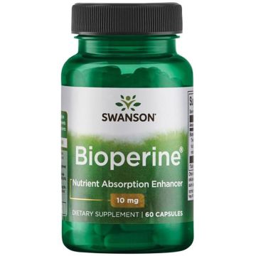 Swanson Bioperine Биоперин 10 мг х 60 капсули