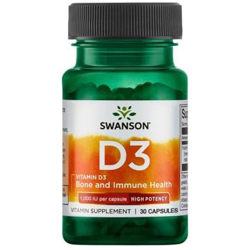 Swanson Vitamin D3 Витамин D3 25 х 30 капсули