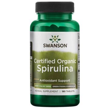 Swanson Spirulina Спирулина 500 мг  х 180 таблетки