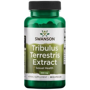 Swanson Tribulus Terrestris Extract Екстракт от Бабини зъби 500 мг х60 капсули 