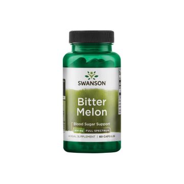 Swanson Bitter Melon Пълен спектър горчив пъпеш 500 мг х60 капсули