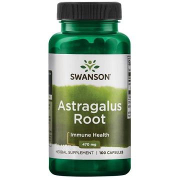 Swanson Astragalus Root Корен от Астрагалус 470 мг х100 капсули