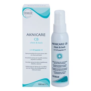 Synchroline Aknicare Spray Емулсия-спрей за гърди и гръб за акнеична кожа 100 мл
