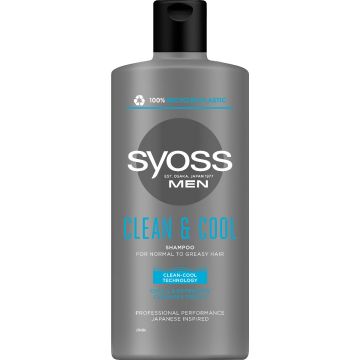 Syoss Men Clean & Cool Шампоан за мъже за нормална към мазна коса 440 мл