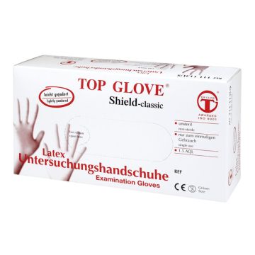 Латексови ръкавици Top Glove с талк L x100 бр 
