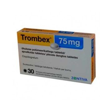 Тромбекс 75 мг х 30 таблетки Zentiva