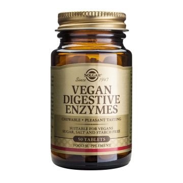 Solgar Vegan Digestive Enzymes Храносмилателни ензими x50 капсули