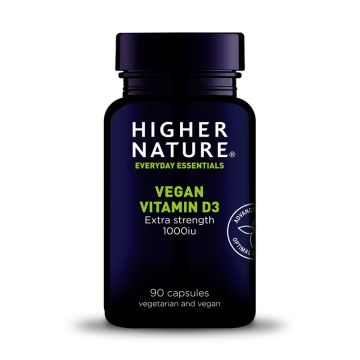 Higher Nature Vegan Vitamin D3 Витамин D3 1000UI х 90 веган капсули