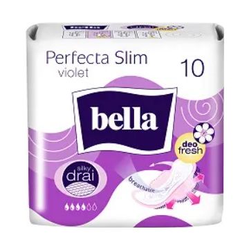 Bella Perfecta Slim Violet Deo Fresh Ултра тънки дамски превръзки с крилца 10 бр