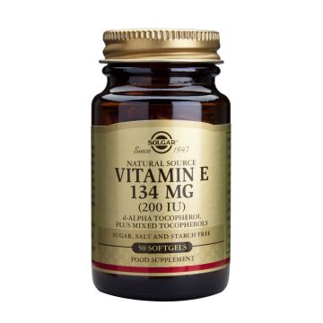 Solgar Vitamin E Витамин Е 200IU силен антиоксидант х50 капсули