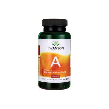 Swanson Vitamin A Витамин А 10000 IU х 250 капсули