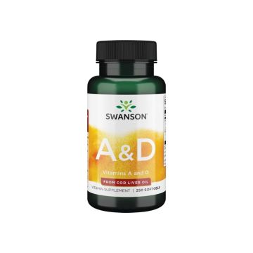 Swanson Vitamin A & D Витамин А и D х250 капсули 