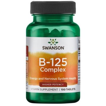 Swanson B-125 Complex Витамин В-125 Комплекс 100 таблетки 