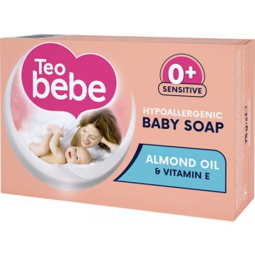Teo Bebe Бебешки крем-сапун с екстракт от бадем 0+ месеца 75 гр
