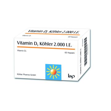 Витамин D3 Kьолер 2000IU 60 капсули Koehler Pharma