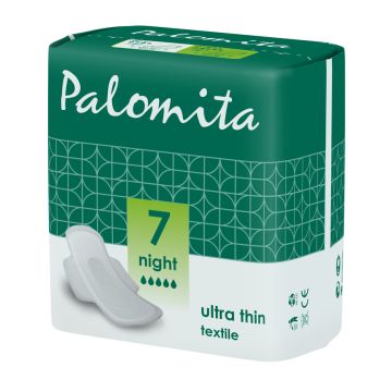 Palomita Ultra Thin Night Дански нощни превръзки х 7