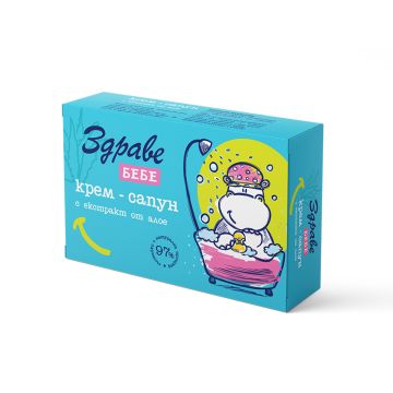 Арома Здраве бебе крем сапун с екстракт от алое 75 гр