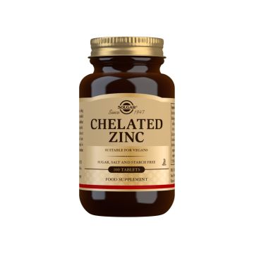 Solgar Zinc Chelated Хелатиран цинк 22 мг х100 таблетки