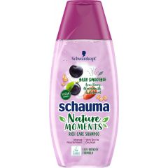 Schauma Nature Moments Подхранващ шампоан за суха и много суха коса с екстракт от акай бери, овес и бадемово мляко 400 мл