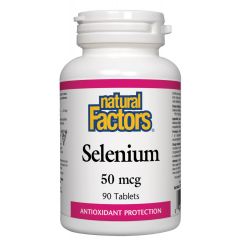 Natural Factors Selenium Селен антиоксидант 50 мкг х90 таблетки