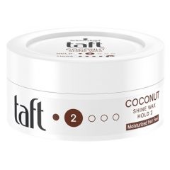 Taft Wax Coconut Shine Вакса за коса за блясък с кокос 75 мл