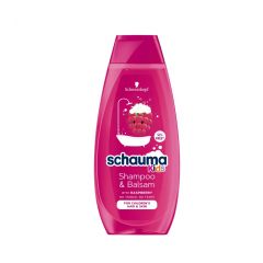Schauma Kids Почистващ шампоан и балсам за коса за момиче с екстракт от малина 400 мл