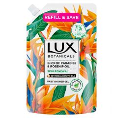 Lux Botanicals Душ гел със стрелиция и шипка - пълнител 500 мл