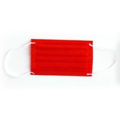 Dor-Dis Детска медицинска трислойна еднократна маска червен цвят 10 бр