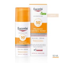 Eucerin Sun Pigment Control Слънцезащитен оцветен гел-крем за лице при хиперпигментации SPF50+ Светъл нюанс 50 мл