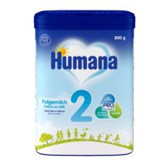 Humana 2 Преходно мляко за бебета 6М+ 800 гр