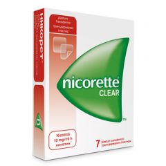Nicorette Clear Никорет Клиър Пластири за отказване на цигарите 10 мг х7 бр McNeil
