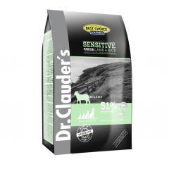 Dr. Clauder's Sensitive Junior Суха храна с агнешко и ориз за подрастващи кучета 12,5 кг