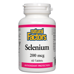 Natural Factors Selenium Селен антиоксидант 200 мкг х 60 таблетки