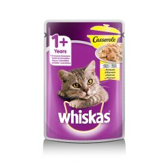 Пауч с пилешко месо за котки над 1 година Whiskas Casserole 85 гр 
