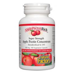 Natural Factors ApplePectinRich Apple Pectin Concentrate Ябълков пектин концентрат при наднормено тегло 500 мг х 90 капсули