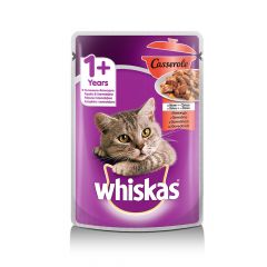 Пауч с говеждо месо за котки над 1 година Whiskas Casserole 85 гр 