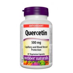 Webber Naturals Quercetin За капилярите и кръвоносните съдове 500 мг 60 капсули