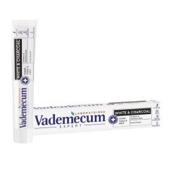 Vademecum White & Charcoal Паста за зъби с активен въглен 75 мл