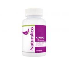 C-1000 with Rose Hips Витамин C с шипка 60 капсули Naturalico