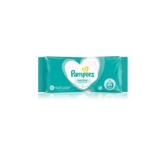 Pampers Sensitive Бебешки мокри кърпички с капак 52 бр